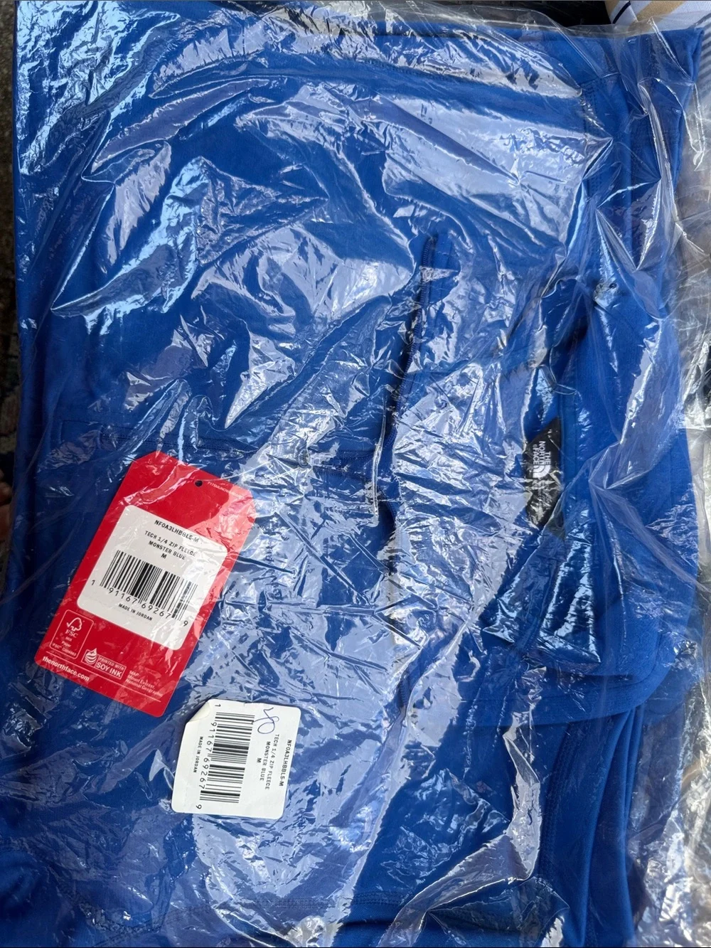 The North Face Tech 1/4 Zip Fleece Monster Blue NWT Men’s Large and Medium